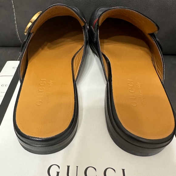 GUCCI PRINCETOWN LETHER SLIPPER MULES  GG main image 4